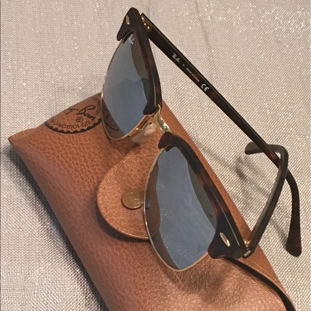 Ray-Ban Clubmaster Silver Flash Sunglasses